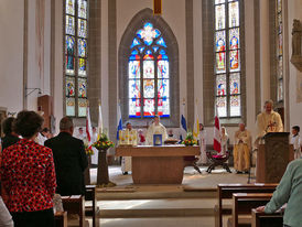 Feierlicher Gründungsgottesdienst der Pfarrei St. Heimerad (Foto: Karl-Franz Thiede)